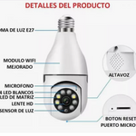 Bombillo Cámara de Seguridad 360° FULL HD 1080P