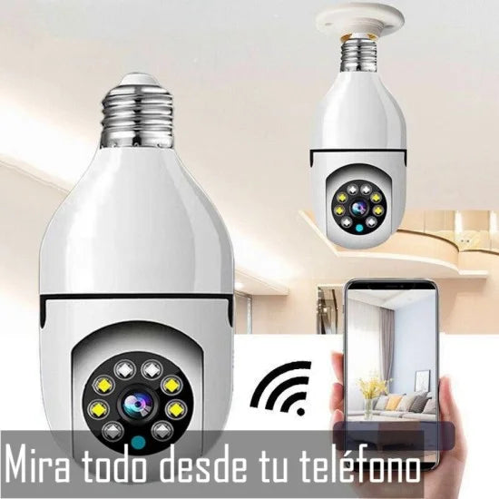 Bombillo Cámara de Seguridad 360° FULL HD 1080P